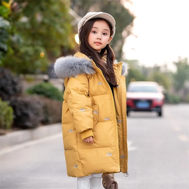Russian Young Girls Warm Coat Winter Parkas Outerwear Teenager