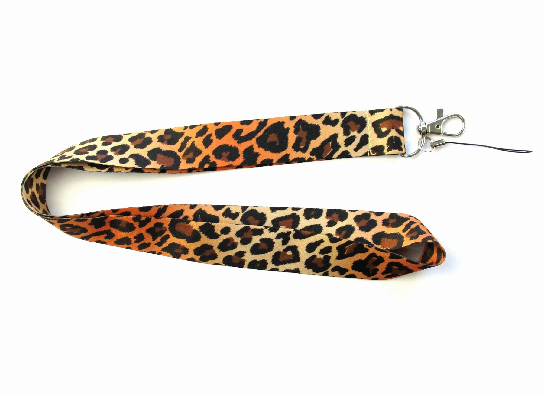 2021 Wholesale 20pcs Cell Phone Straps & Charms Leopard Styles Celebrity Lanyard Fashion Keys Mobile Neck ID Holders gift