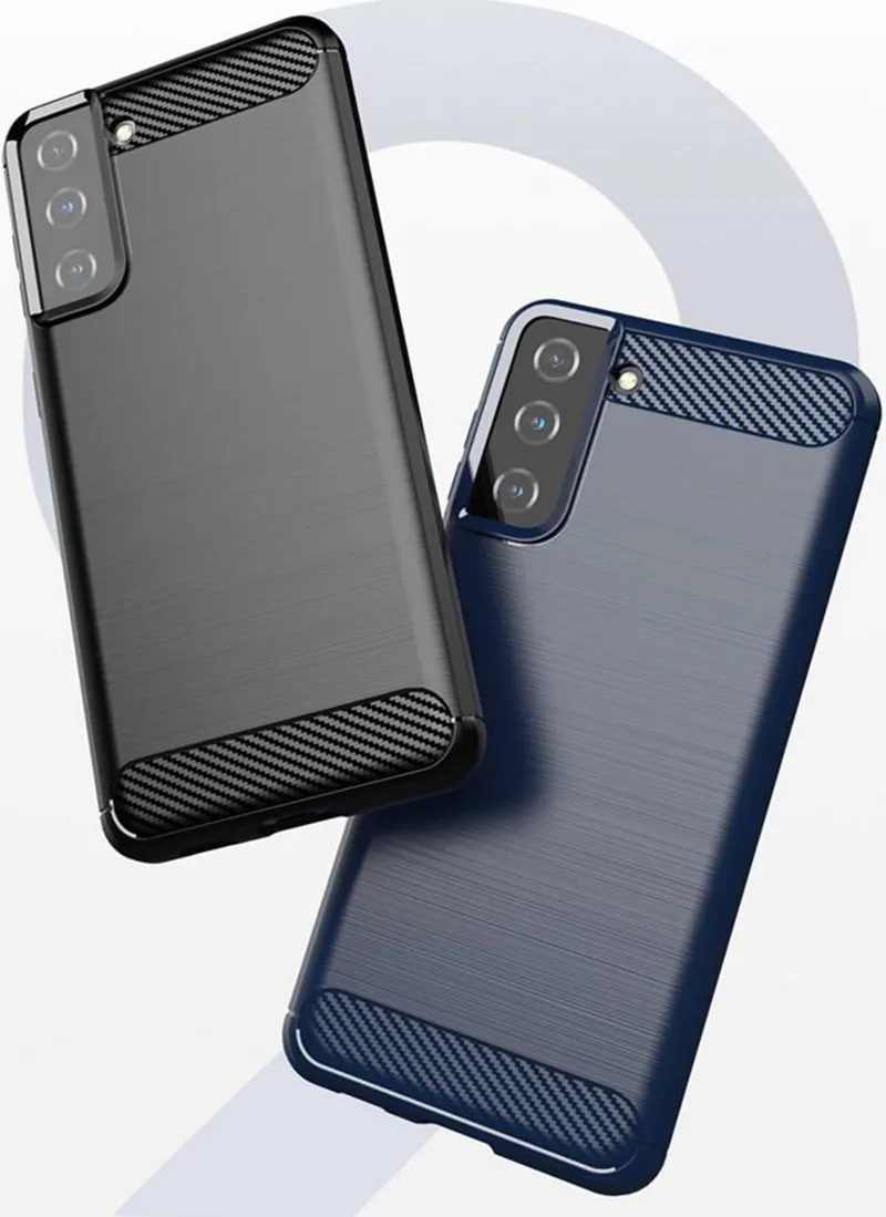 Carbon Fiber solf TPU Rubber Phone Cover Case for Samsung S21 PLUS S30 A12 A32 A02S A52 MOTO G9 power E7 2020