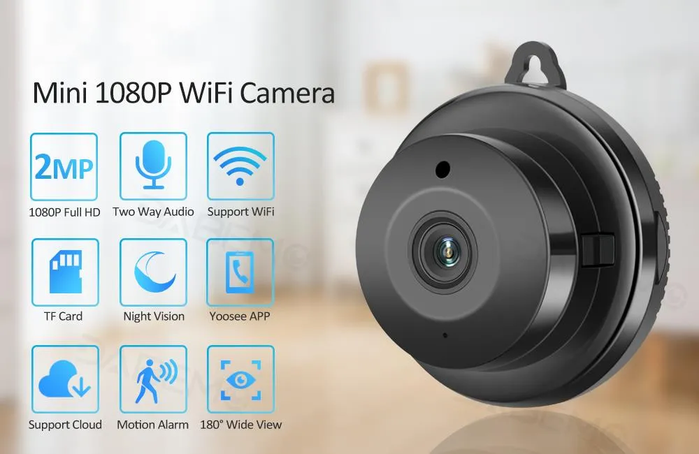 1pc Caméra De Surveillance WiFi, Moniteur Bébé WiFi 2,4G Vision