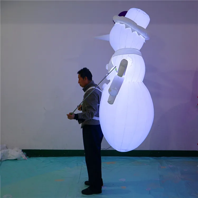 DHgate Christmas Inflatable Snowman Costume for Outdoor Indoor Decoration Customizable White Toys Gifts