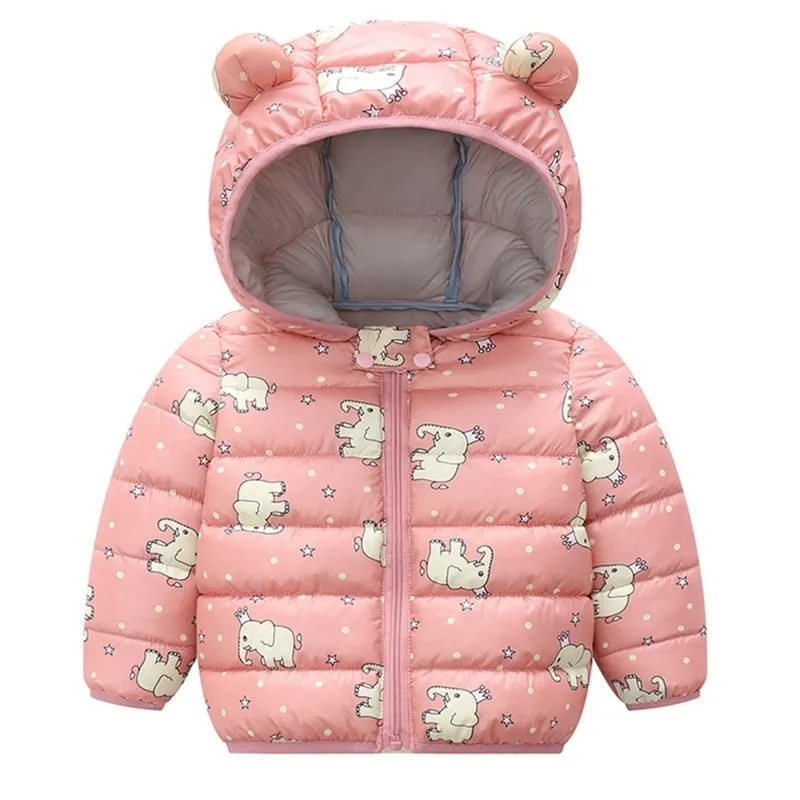 아기 소녀 의류 겨울 아기 ​​따뜻한 재킷 패션 만화 코트 여자 재킷 봄 가을 아이들의 옷 두려워 재킷 201106