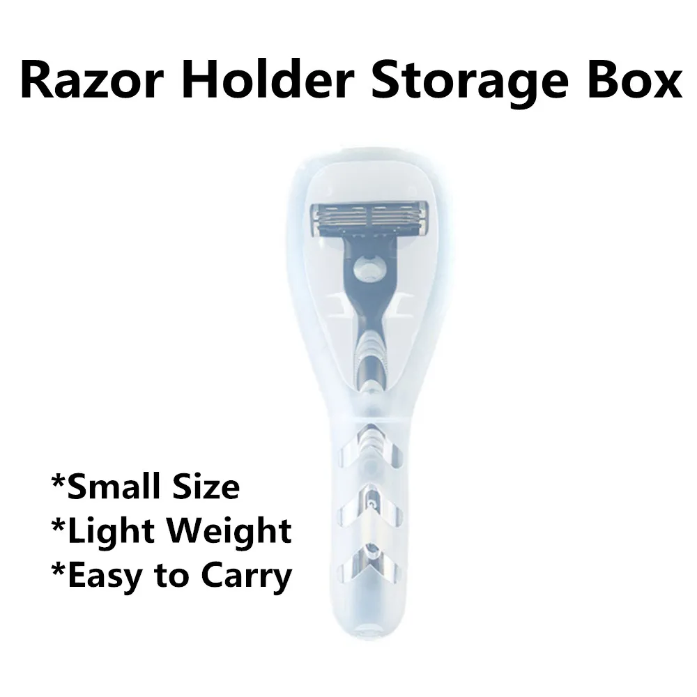Portable Travel Men's Razor Case Razor Blades Plastic Storage Box Shaving Machine Container Holder Shaver Box