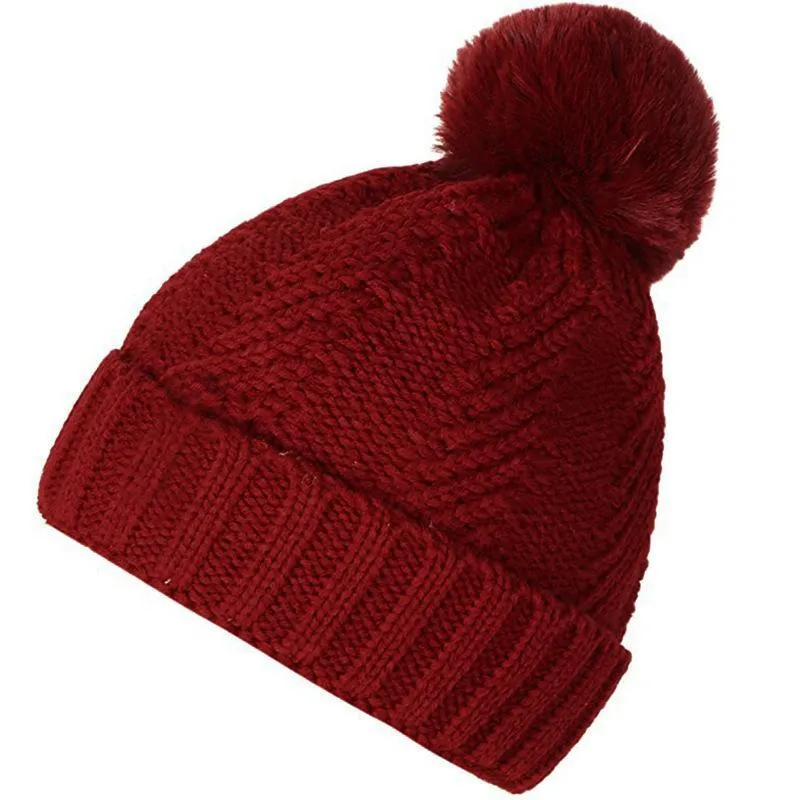 2020 أزياء النساء الفراء بوم بوم الشتاء محبوك قبعة الدافئة لينة الجماعات القهوة القابلة للإزالة قبعة الشعر السيدات الفتيات الصوف القبعات