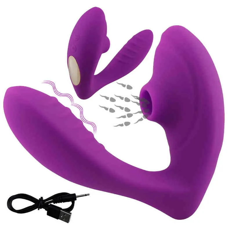 NXY Vibrators Vibrador de Succin Para Mujer Estimulador Cltoris Pezn Juguete Seksuele Ertico Bienestar Seksuele 10 Velocidades 220110