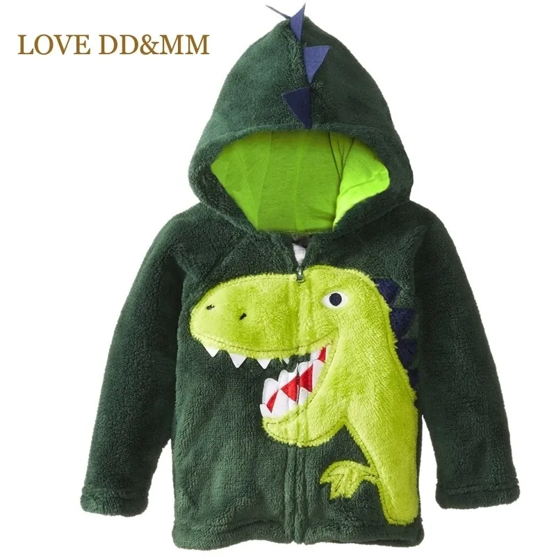 LOVE DDMM Bébé Manteaux Vêtements Garçons Filles Dinosaure Sweat à capuche Polaire Dessin animé Chien Enfants Pulls Vestes Vêtements pour enfants 201106