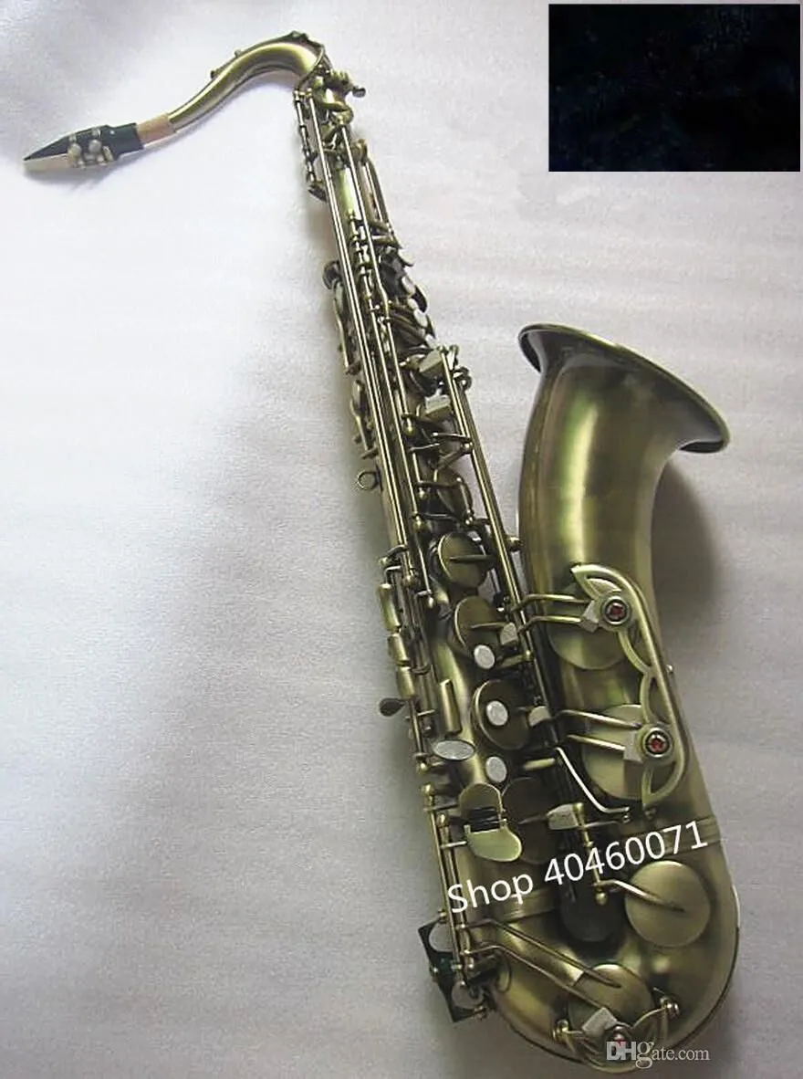Saxophone ténor Bb de haute qualité, en laiton Antique, musique, livraison gratuite