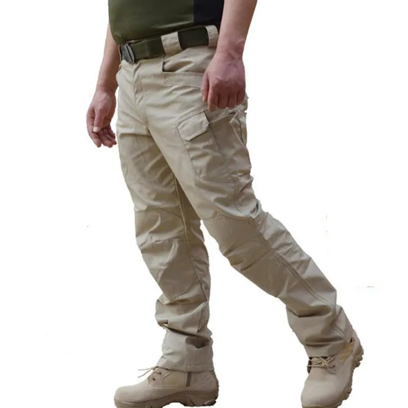 Soldat Genouillère Tactique Pantalon imperméable Cargos Stretch Camo Respirant Uniforme Jeunesse Pantalon Tactique Polyester Propper Travail LJ201007