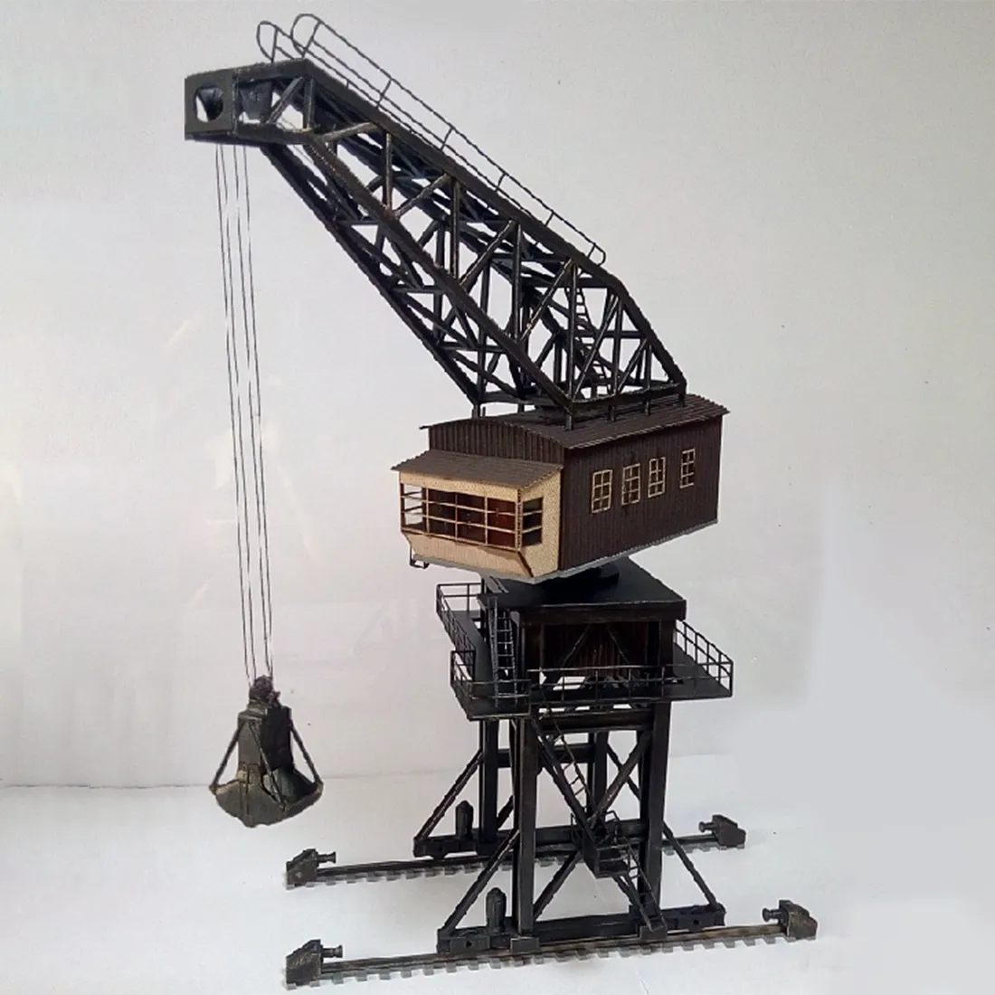 187 HO Scale Train Railway Scene Decoration Large Scale Coal Crane