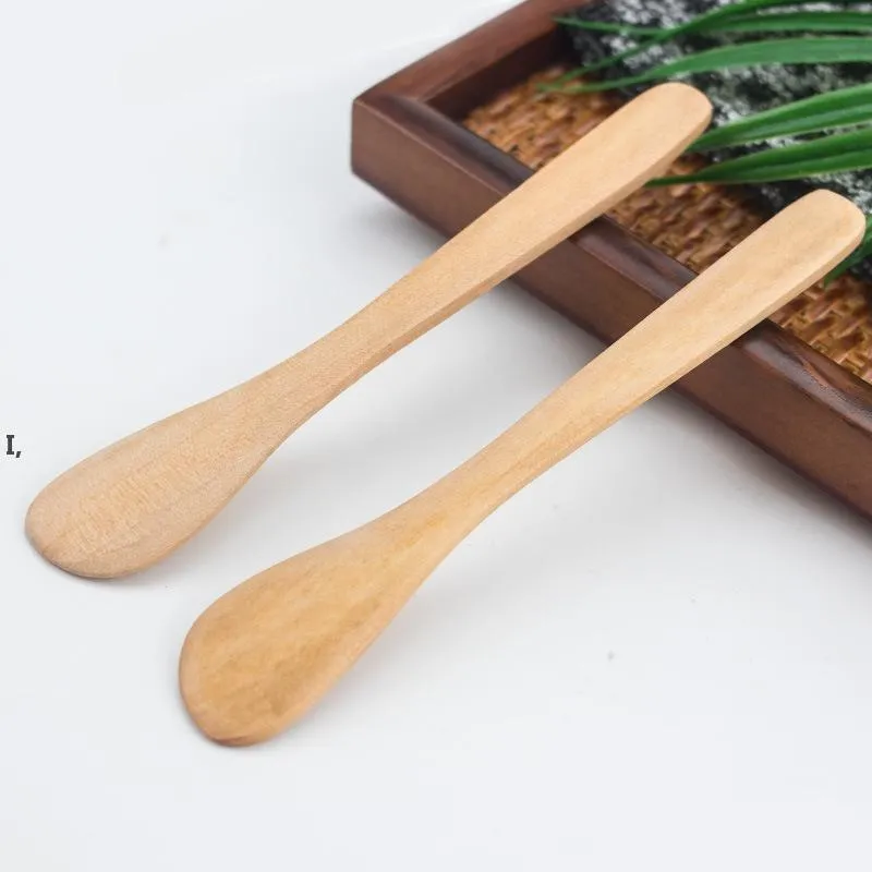 Drewniany Japonia Masło Nóż Marmoladowy Nóż Obiad TabeWare Z Grubą Rękojeści Dżem Dżem Narzędzie Przyjazny Nóż Serowy RRE13268