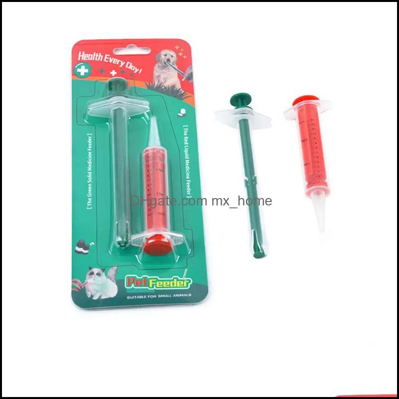 Pet Pill Injector Oral Tablet Capsule or Liquid Medical Feeding Tool Kit Syringes for Cats Dog Small Animals JK2012PH