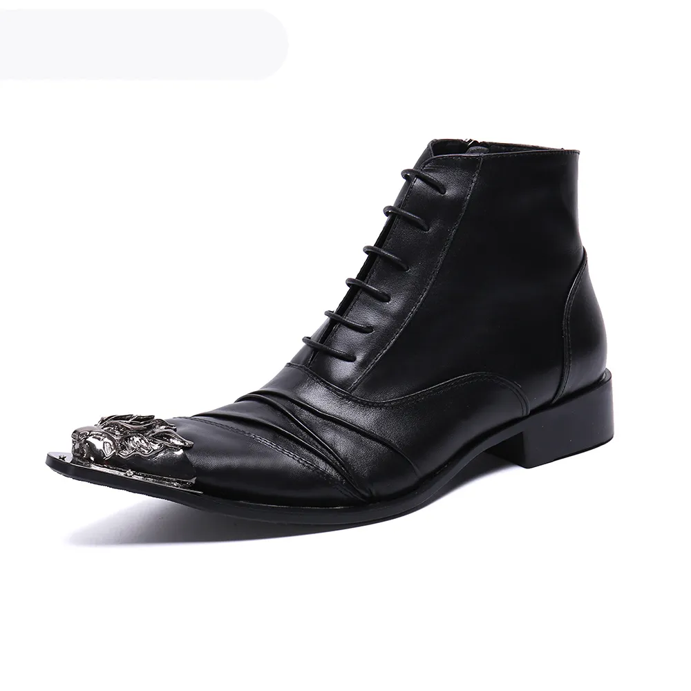 Men's wedding dress boots top