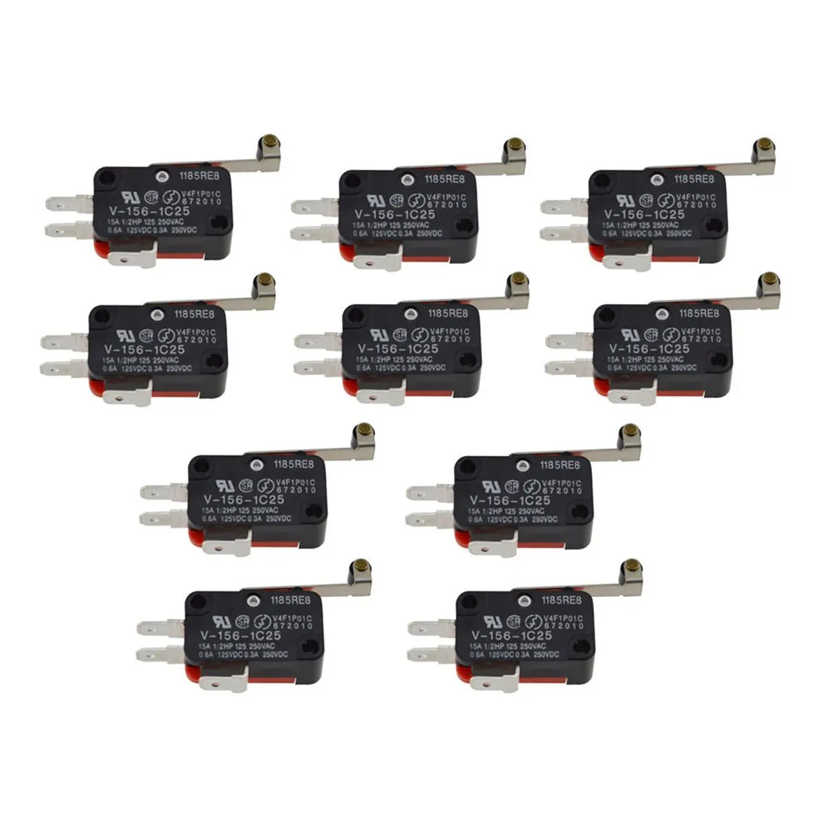 Schakelhendel Lange scharnier / hendelarm / roller NO + NC 100% Gloednieuwe Momentary Limit Micro Switch SPDT Snap Action Switch