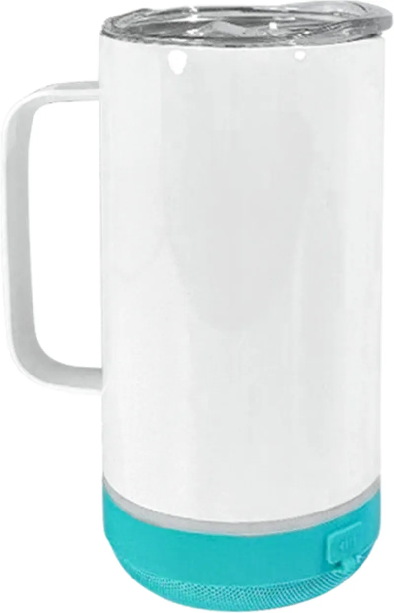 Gobelet Isotherme Avec Haut-parleur Bluetooth - 414 Ml, Double Paroi, Personnalisable Par Sublimation