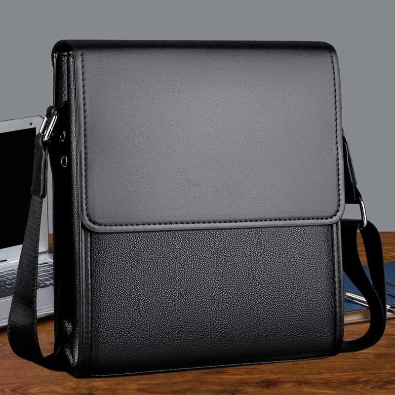 Fashion Designer Luxury Simple Fashion Business Men Briefcase Bag Leather Laptop Bag Casual Man Bag Shoulder bags