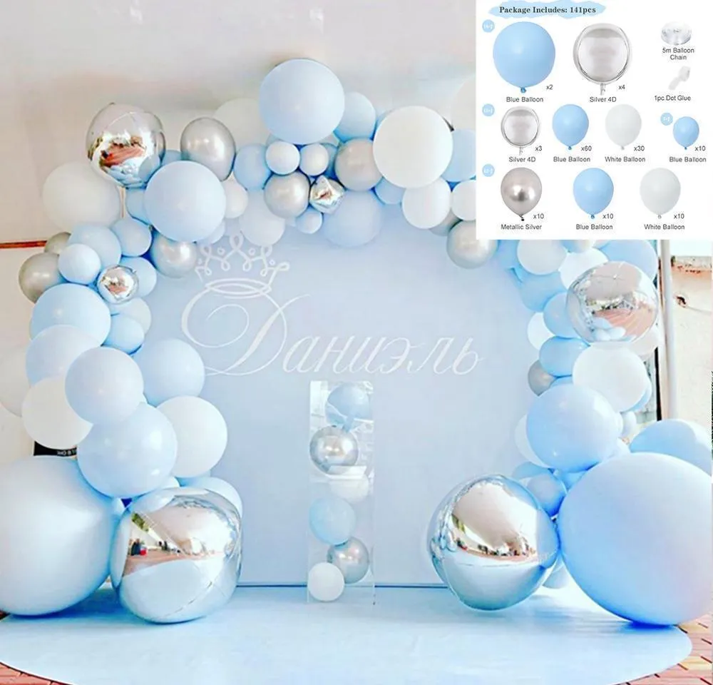 balloon chain kit oh baby shower boy or girl balloon arch kit balloon garland it my first birthday balloons set ballon