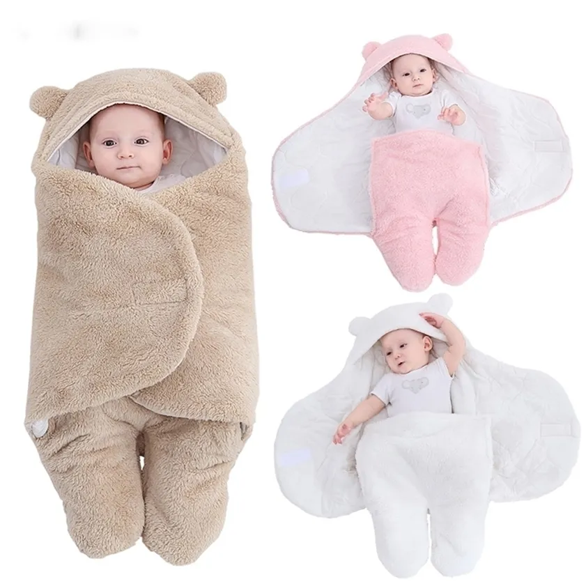 Sacs de couchage pour bébés emmaillotage sac de couchage pour bébé enveloppe en coton pour la photographie née pour né 0-9 M M 220216