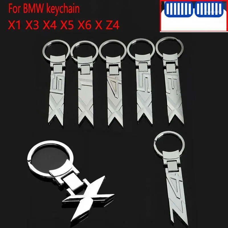 Keychains för x1 x3 x4 x5 x6 z4 e84 F48 E83 F25 G01 F26 G06 E53 E70 F15 G05 F16 E71 PRESTANDA 3D METAL CARYCHAIN ​​KEYRING PENDANT1
