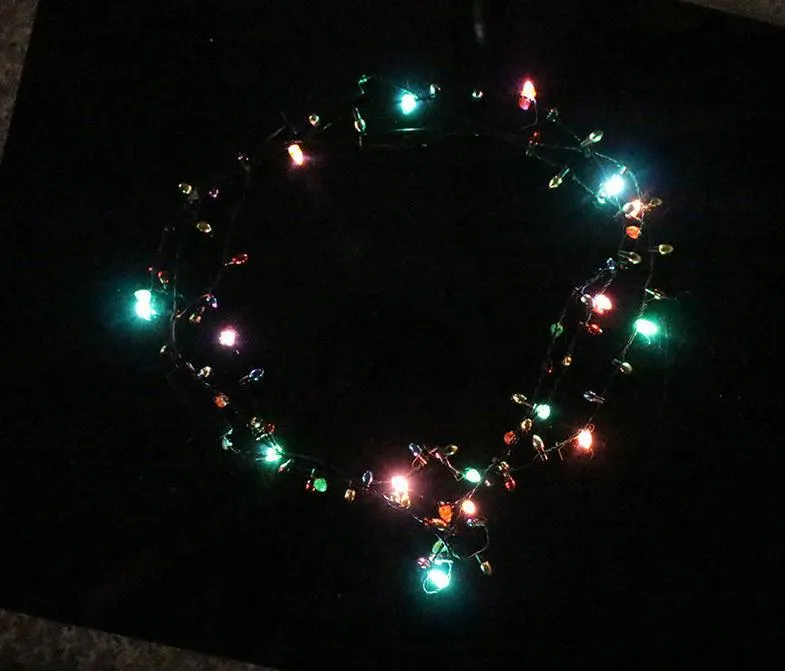 Christmas Holiday Flashing Light Bulbs Necklace LED Necklaces For Christmas Decorations Gift Supplies Party CANDY CANE NECKLACE From 1 75 DHgate