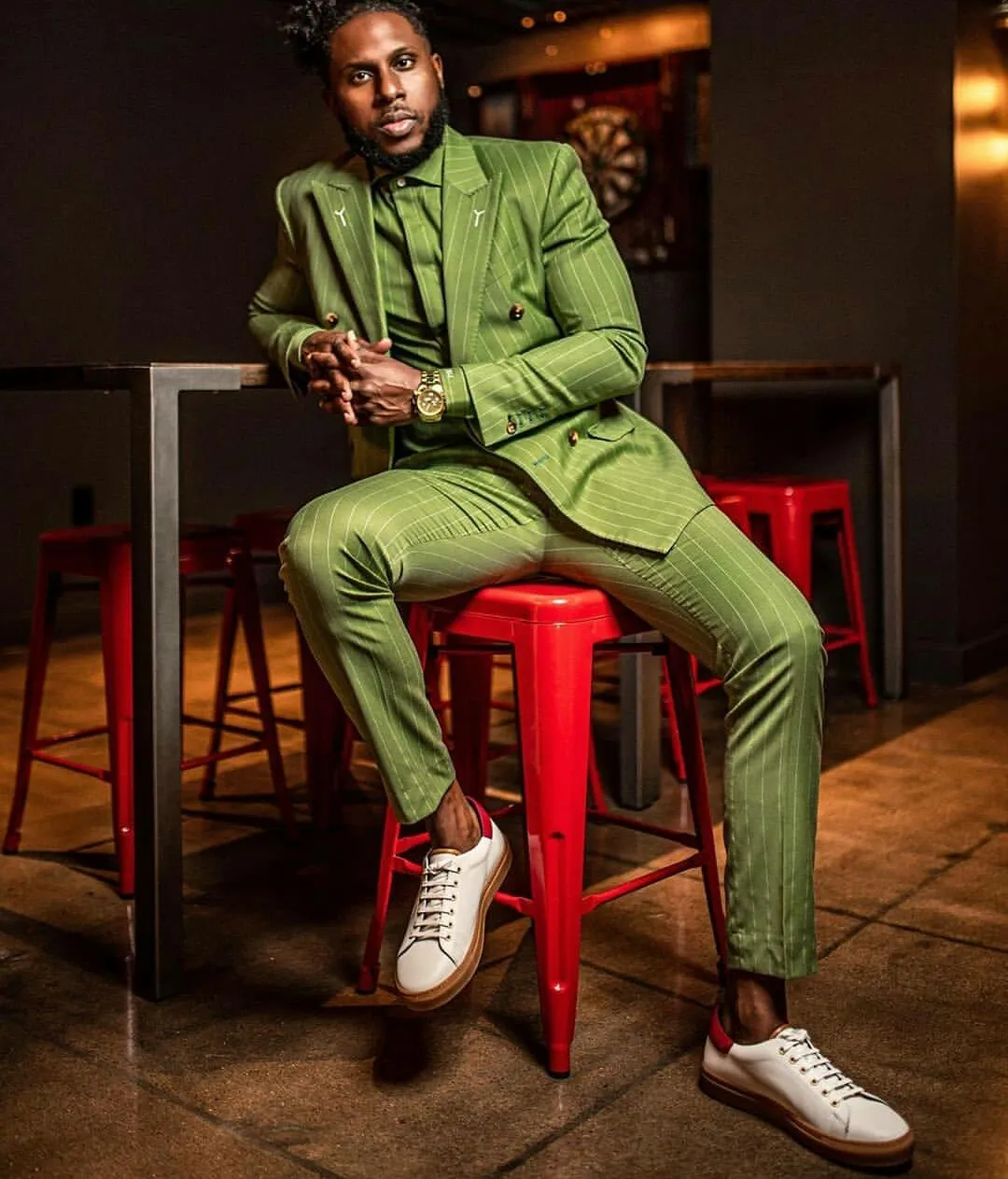 Olive Green Striped Green Linen Suit For Business Weddings And Groomsmen Includes Jacket And Pants From Foreverbridal 73.24 DHgate.Com