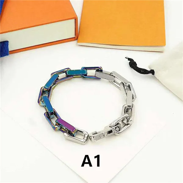 Vendita calda bracciale unisex braccialetti moda per uomo donna gioielli bracciale catena regolabile gioielli moda 5 modello opzionale