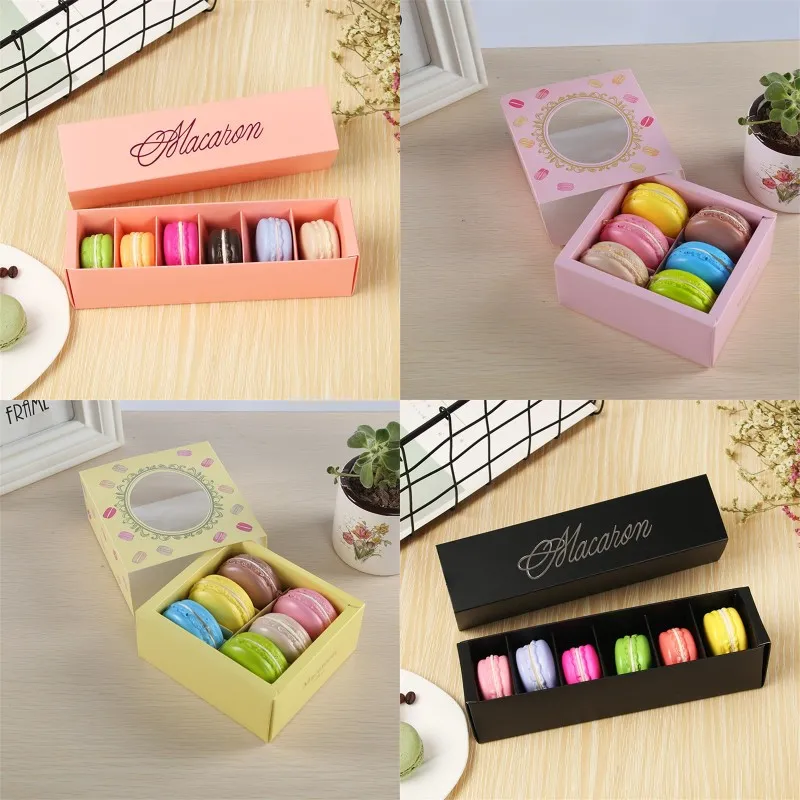 Drawer Type Chocolate Gifts Boxes Exquisite Baking Cupcake Macaroon Packaging Cases Cakes Food Storage Biscuit Containers New 1 09jm F2
