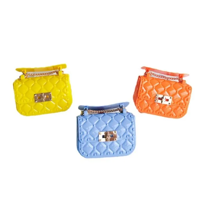 Kolorowe Łańcuch Jelly Bag Lady Torebka Candy Kolor Gradient Crossbody Torby Dla Kobiet Mini Torba Na Ramię