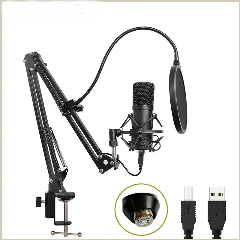 Streamer USB Clip Microphone | Omnidirectional Lapel Lavalier Clip-On