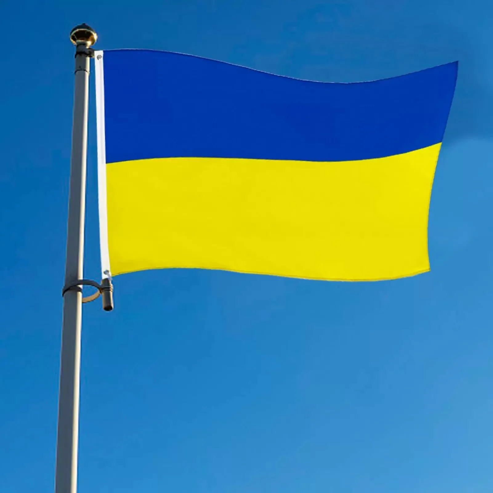 3x5 fot Ukraina National Flags Ukrainska 90 * 150cm Flying Flag No Flagpole Heminredning Banner European World Cup Flaggor med mässingsgrommets