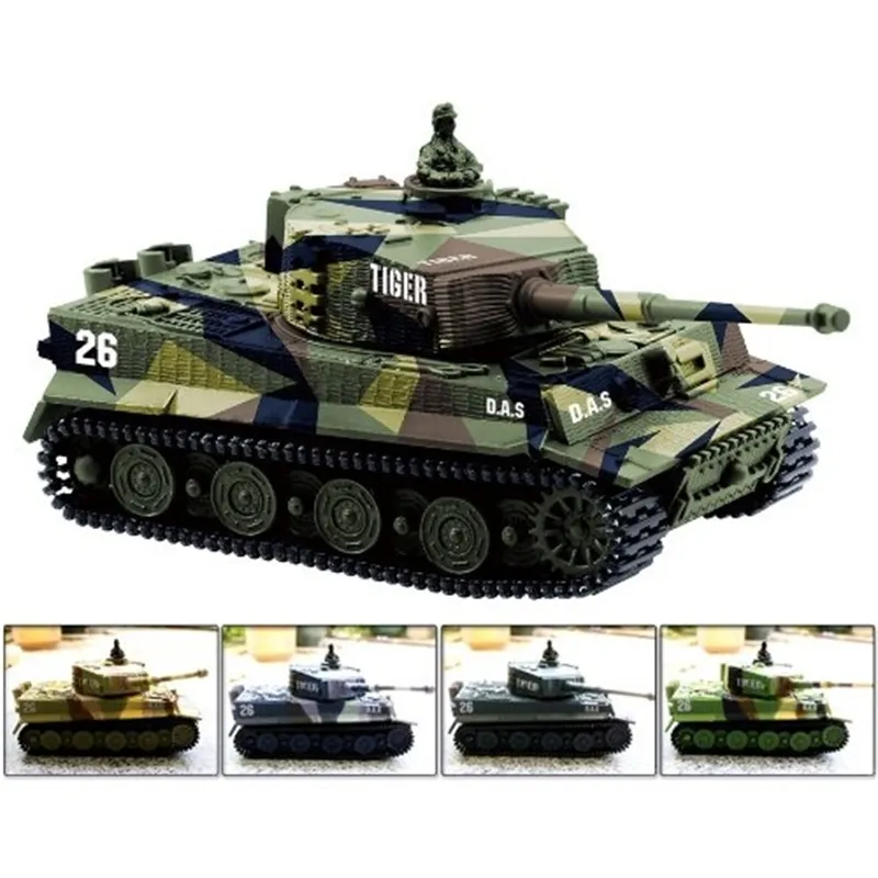 Greatwall 1:72 RADOWY RAZOTA MINI RC TIGER TIGER TANK Z Zabawami Sound (różni się kolorami) 201208