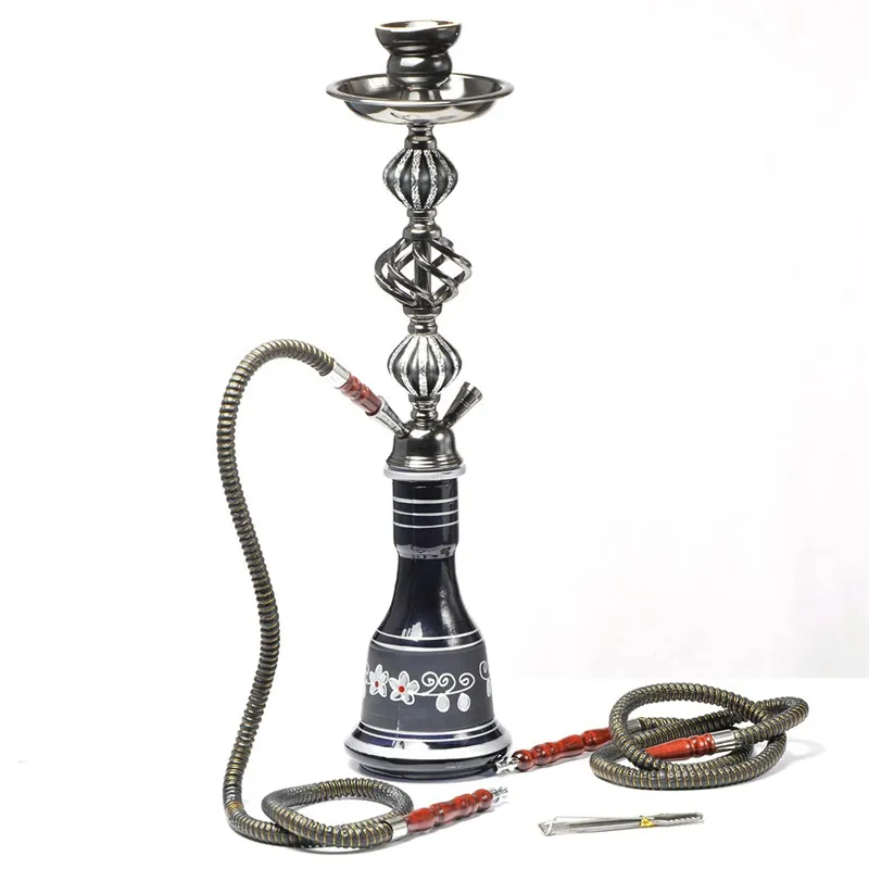 Double Hoses Glass Hookah Shisha Smoking Pipe Set Water Bongs Narguile  Completo Sisha Chicha With Accessories Bowl Charcoal Tongs From Metal_coin,  $45.69