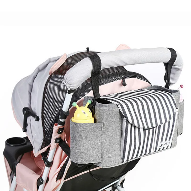 Kinderwagen Mama Bag Organizer Winde Wasserdichte Hängende Handtasche Buggy Babys Wagen Zubehör PRAM-Speicher Portable LJ201013