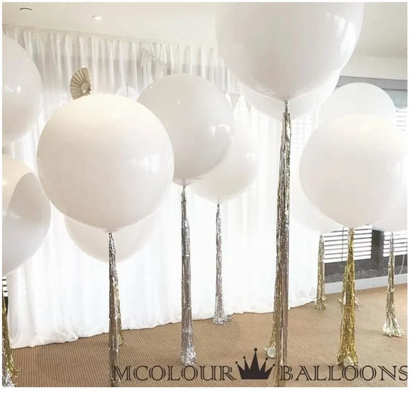 Globos transparentes redondos de látex de 36 pulgadas (calidad prémium de  helio), globos gigantes para sesiones de fotos, cumpleaños, bodas