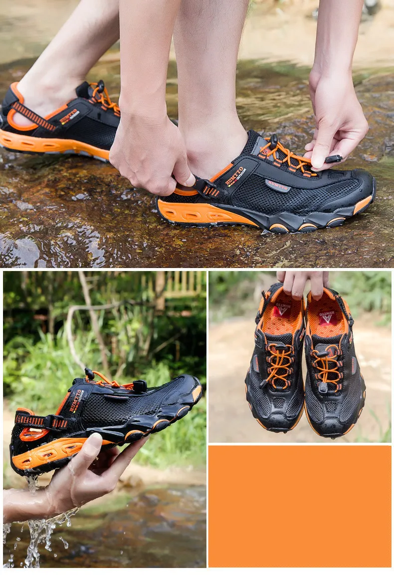 HUMTTO Mens Big Size River Hiking Shoes For Summer Outdoor Activities Breathable Trekking Fishing Beach Sandals And Sneakers Style 220301 From Nan06 33.65 DHgate.Com