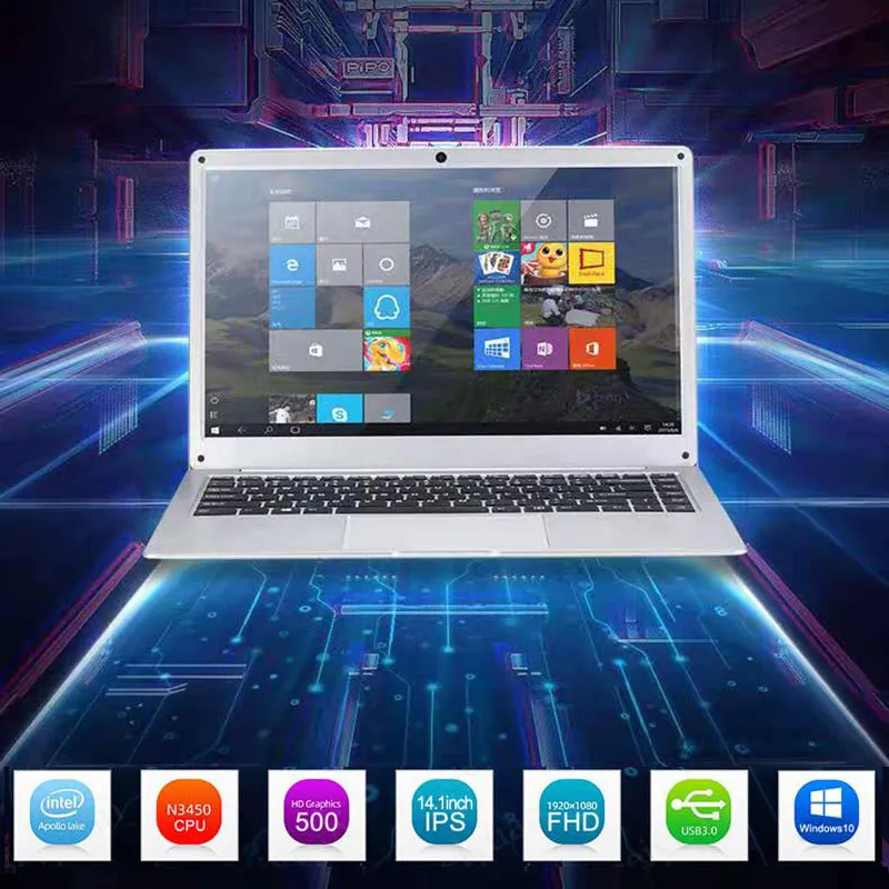2021 NEW 14 inch mini laptop notebook computer Windows 10 N3450 Quad Core 8G RAM DDR3 128GB Nand Flash emmc Ultrabook tablet laptop