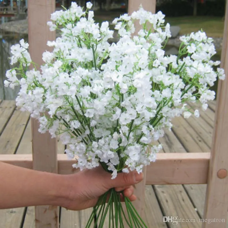 Artificial Baby Breath Flowers Artificial Gypsophila Fake Silk Flower Plant Home Wedding Party Home Decoration