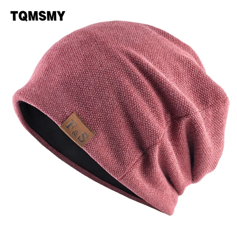 TQMMSMY 솔리드 컬러 모자 여성을위한 패션 힙합 Skullies Beanies 남자 Streetwear 모자 봄 가을 캐주얼 gorras tmb34 y201024