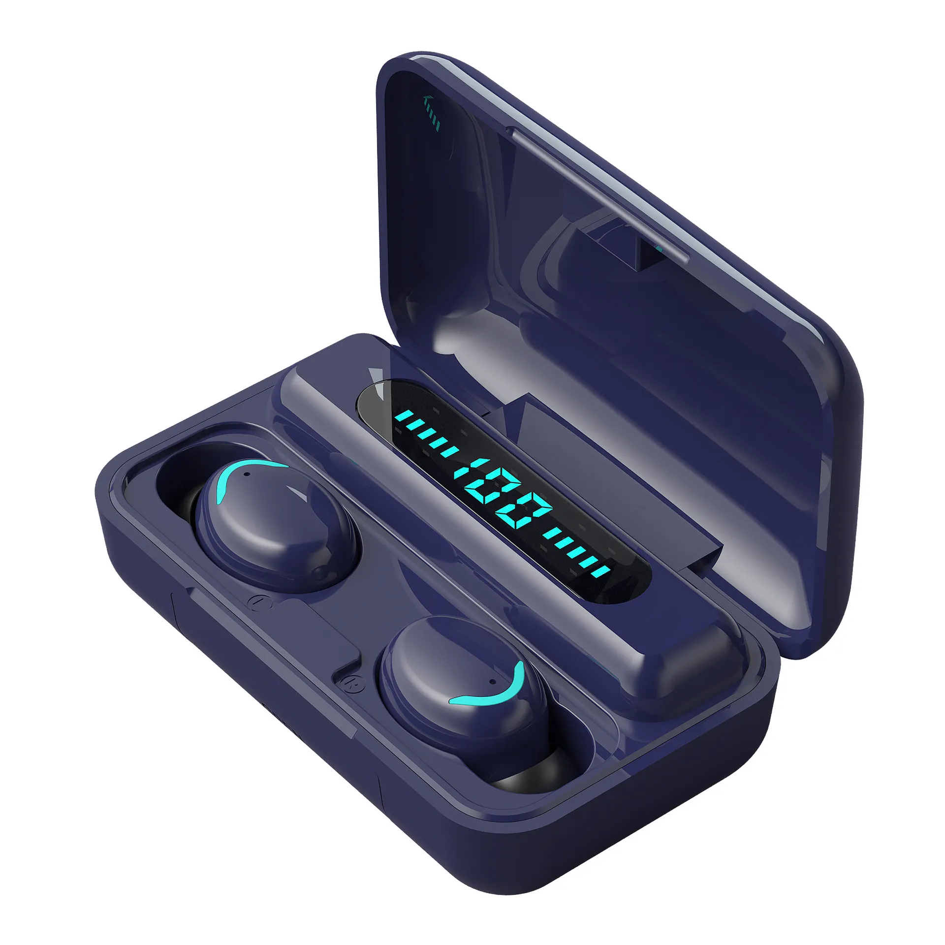 800 stks Oceaan Freight TWS Oortelefoon Oordopjes met 2200mAh Power Bank IPX7 Waterdichte Bluetooth Call 5.0 True In-Ear F9 F9-5C F9-5 Draadloze Headset Hoofdtelefoon