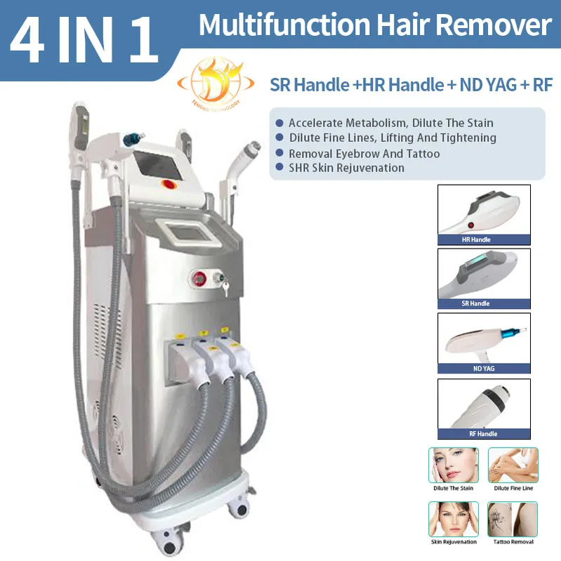 Outros equipamentos de beleza Opt HR IPL Máquina de remoção de cabelo ELIGHT RF SKIN TERCEDENCENDO 755NM PICOS CYNOSUS