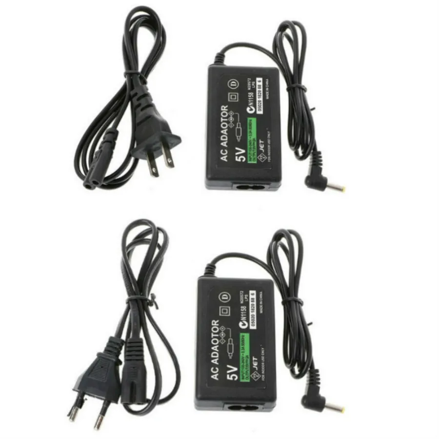 EU US Home Wall Charger Power Suppily Cord Cable AC Adapter for Sony PSP 1000 2000 3000 Slim with Retail Box