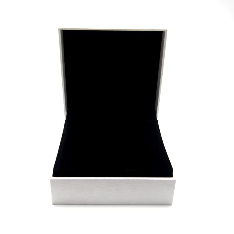 White Paper Wrapping Box Fit For Pan Charm Bead Necklace Earrings Ring Bracelet Bangle Pendant Jewelry Packaging Display