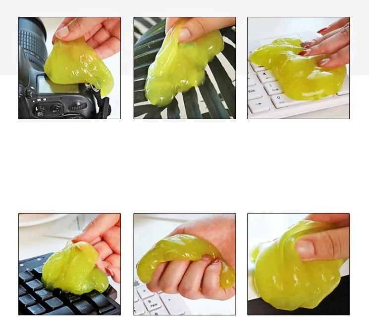 Rong Xuan Limpiador de polvo para teclado súper limpio, reutilizable para  teclado mágico, polvo suave, limpiador universal de polvo de gel para