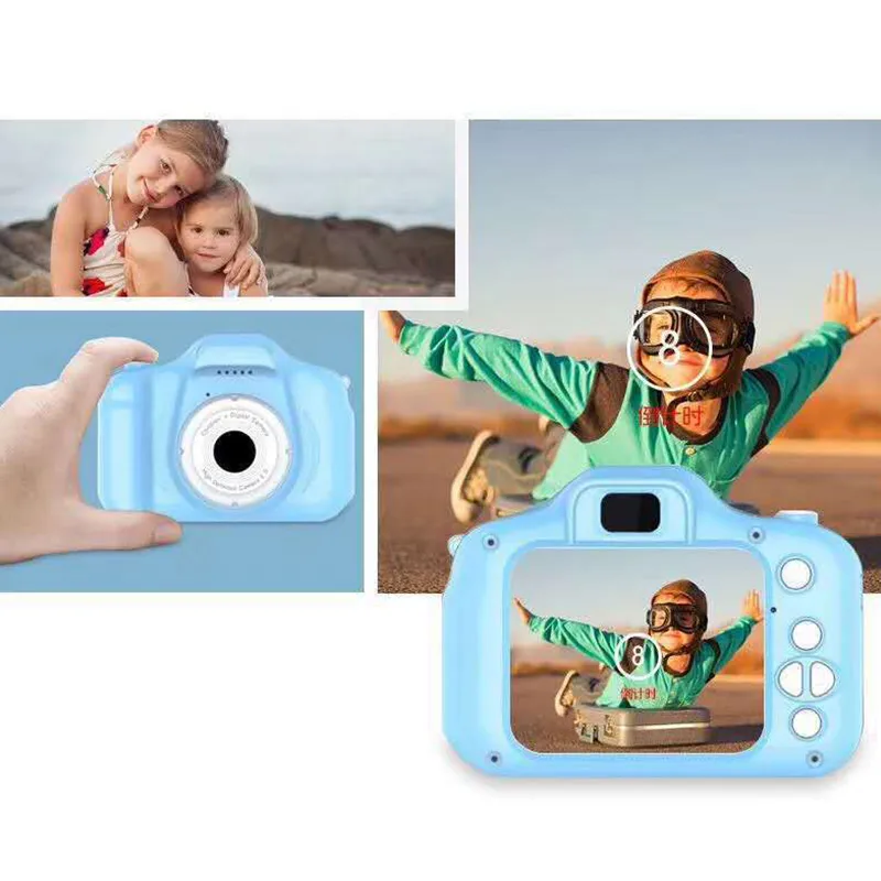 X2 어린이 미니 카메라 어린이 교육 장난감 아기 선물 생일 선물 디지털 카메라 1080p 프로젝션 비디오 카메라 SH 5406