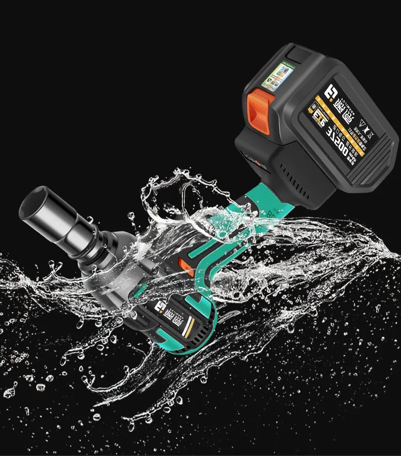 Freeshipping 320n.m Clé électrique Clé électrique 37500mAh Lithium Battery Impact Driver Colline de pilote sans pinceau de carbone Outils électriques