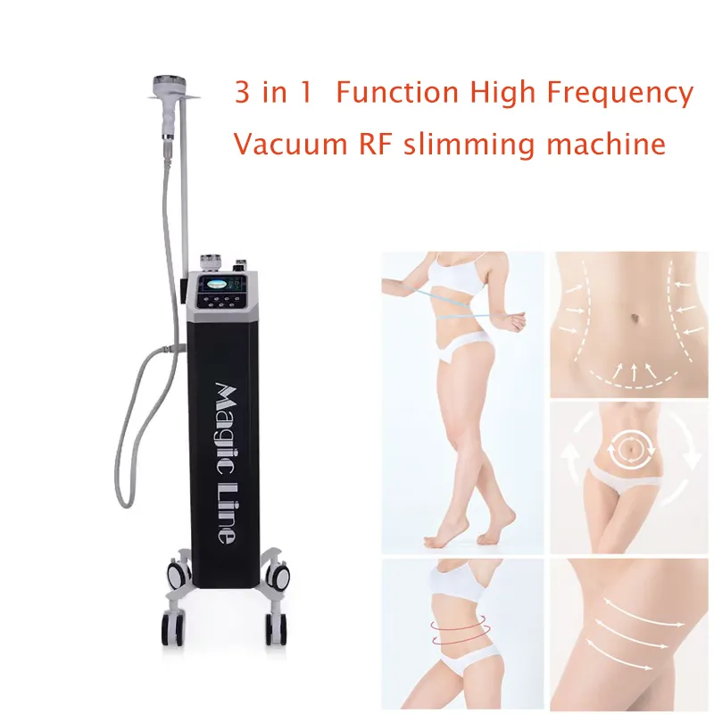 3 in 1 Vacuum rf system magic line high frequency fat reduction ultrasonic body slimming machine