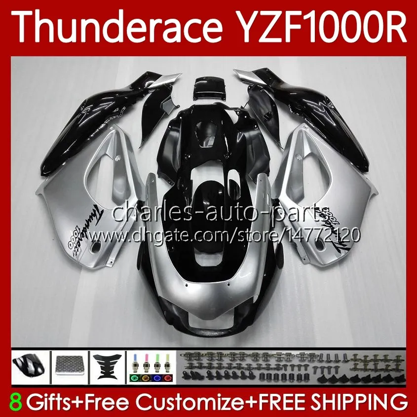 OEM-carrosserie voor Yamaha Thunderace YZF1000R YZF 1000R 1000 R 96 07 87NO.8 YZF-1000R 1996 1997 1998 1999 2000 2001 2002 2003 2004 2005 2006 2007 Kuiken Glossy Silvery