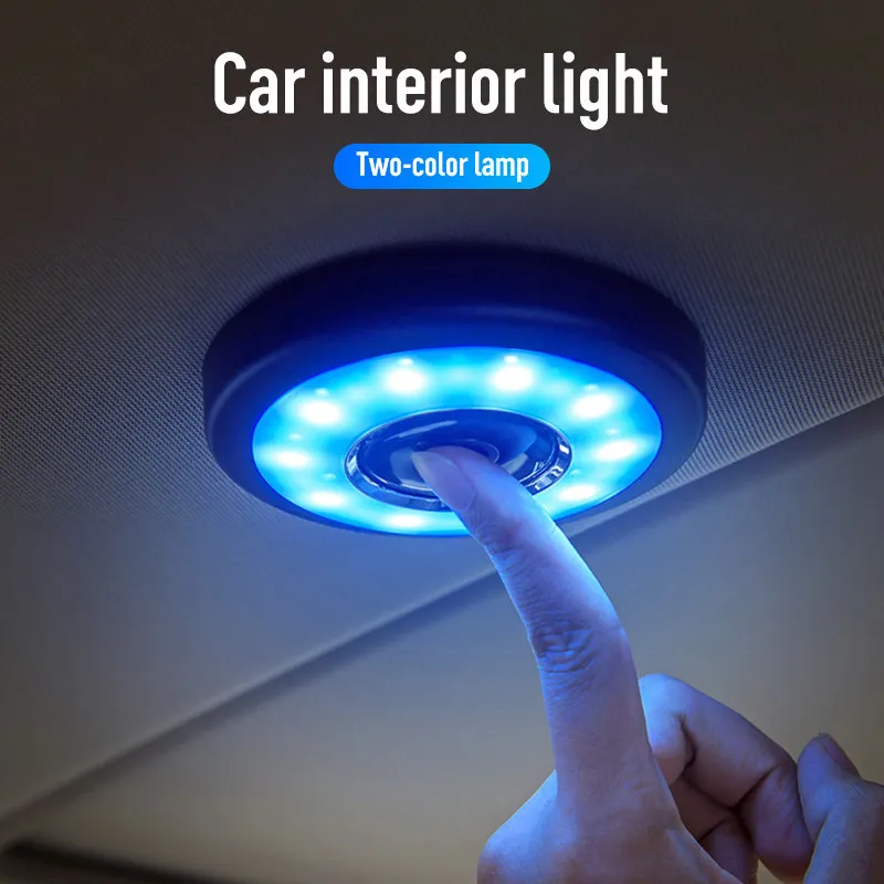 Lampada Flessibile Da Lettura A Led USB Luce Interna Ricaricabile Rotonda Tipo Touch Universale Luci Notturne Interni Auto Da 10,61 € | DHgate