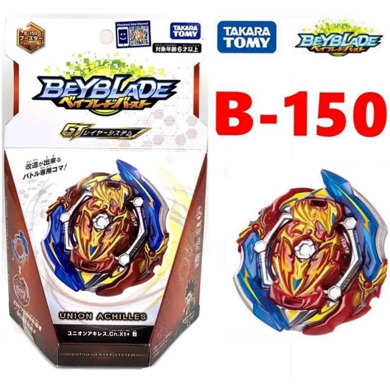 원래 Takara Tomy Beyblade Burst B-150 유니온 Achilles.cn.xt + 부스터 201217