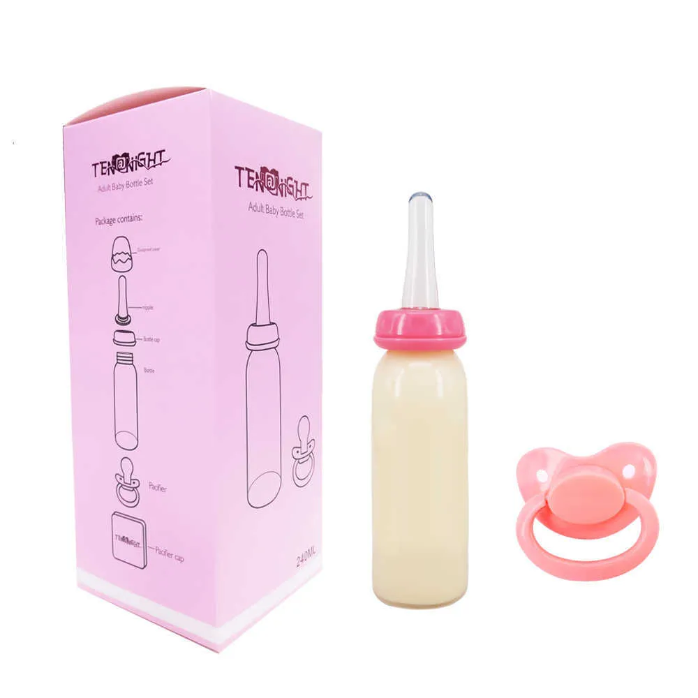 ABDL Adult Baby Bottle Large Size Pacifier Ageplay Silicone Nipple Adult  Bottle Daddy Girls Little Space Dummy Dom - 400ml