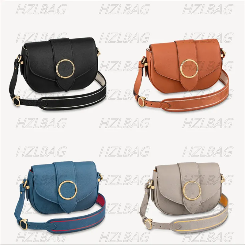 Pont 9 Soft Pm Cross Body Bag czarny / Sienne Doree / Gris / Blue Ziarnisty Skórzane Monogramy Kwiaty Haftowany pasek Koło Podpis M58729 M587727 Crossbody Designer Bag